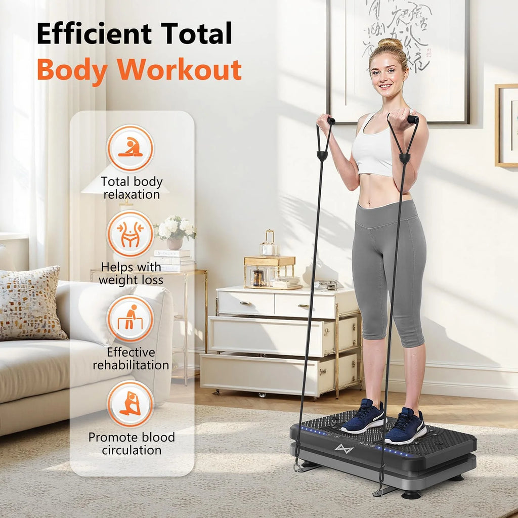 AXV Vibration Plate Fitness Platform Trainer Suitable for men and women to lose weight and burn fat at the gym