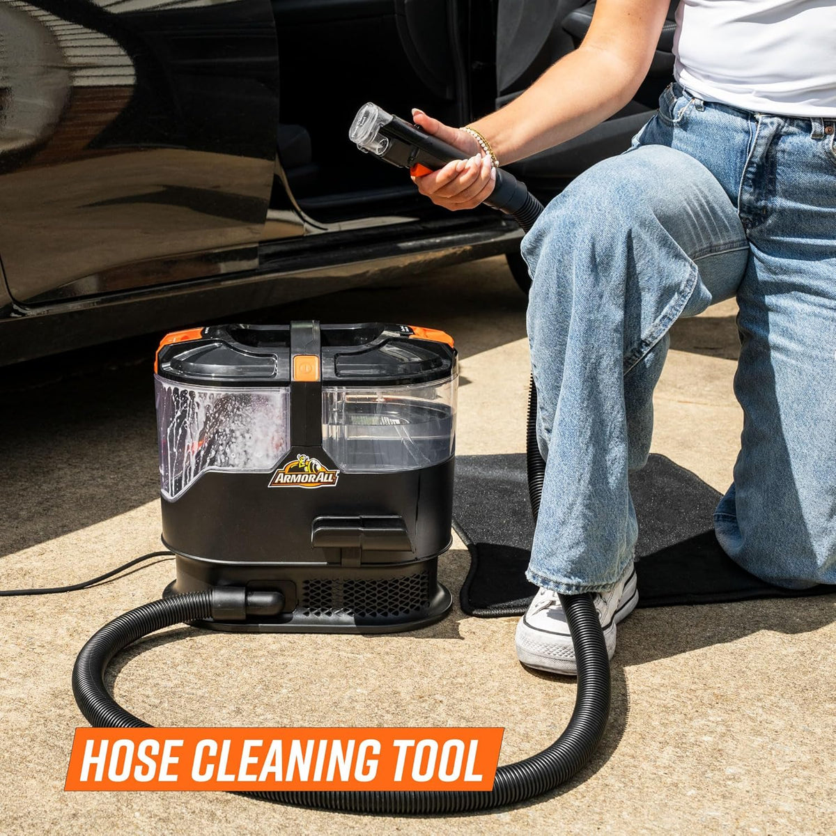 7 Amp Portable Spot Cleaner for Car Cleaning Carpet and Upholstery Stain Removal