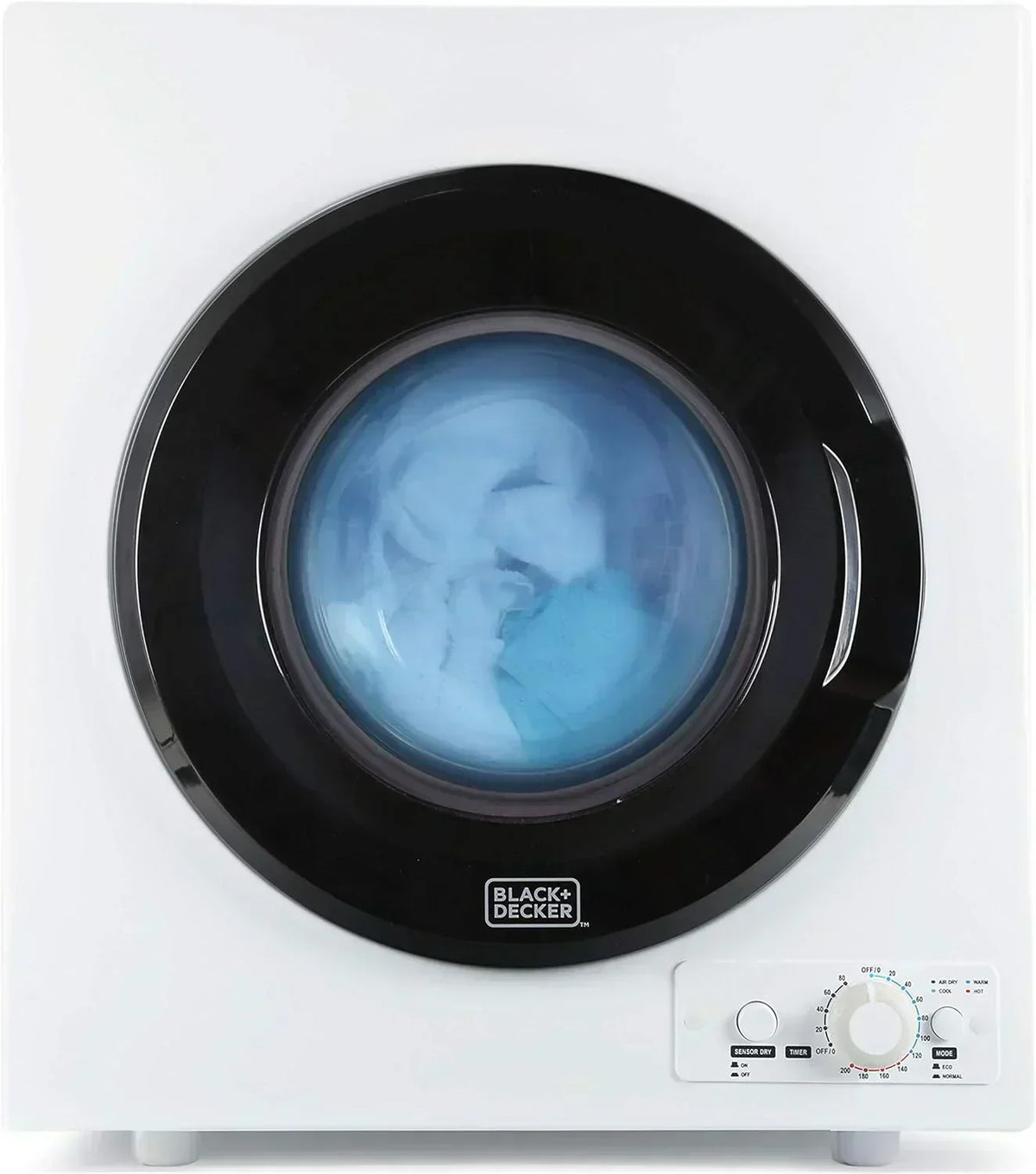 Compact Clothes Dryer 1.5 Cu. Ft. 850W Electric Dryer 120V Vented Dryer Stainless Steel Drum
