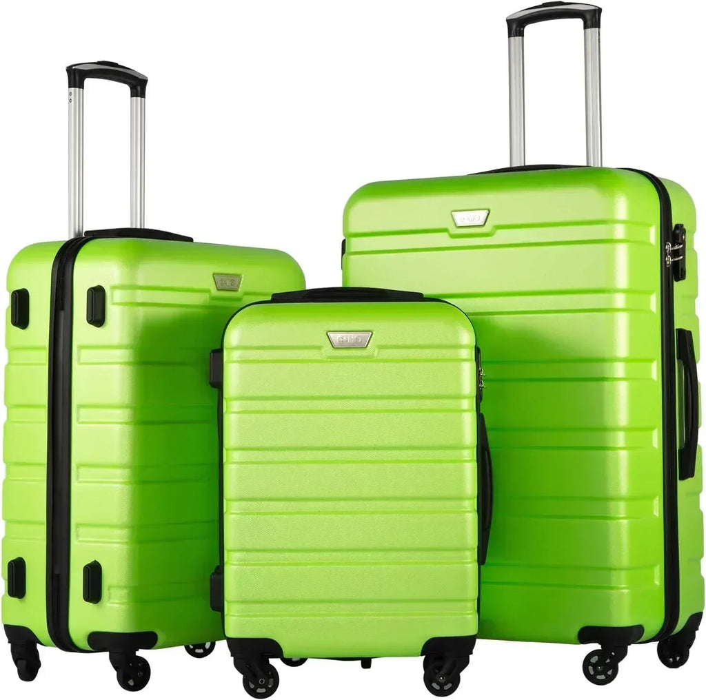 Luggage 3 Piece Set Suitcase Spinner Hardshell Lightweight TSA Lock