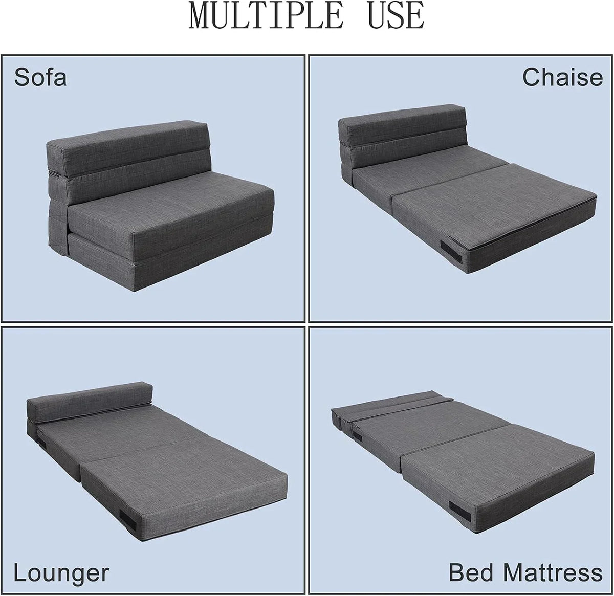 60 inch pull out sofa bed memory foam sofa with 2 pillows futon bed guest bed and pull out sofa