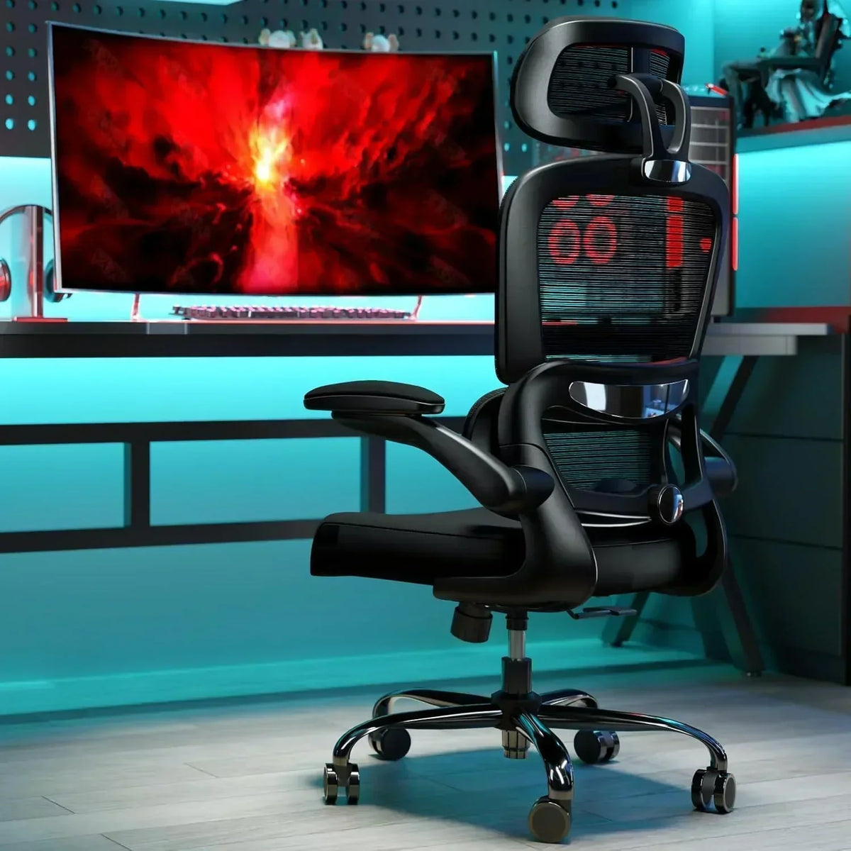 TRALT Office Chair Ergonomic Desk Chair 330 lbs Home Gaming Chair with Wheels