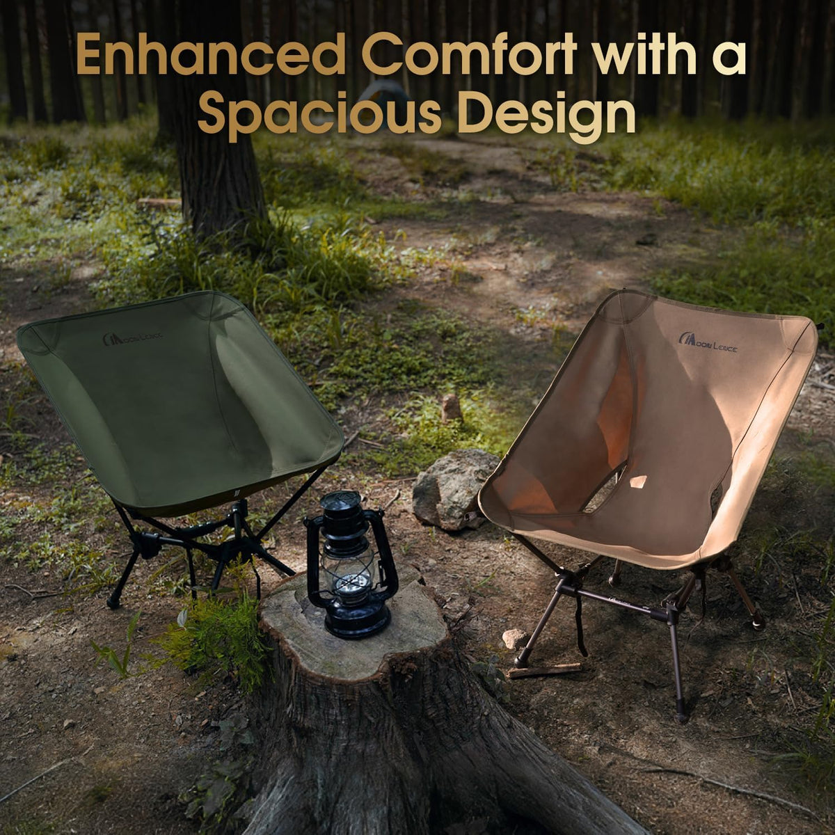 Portable Camping Chair Plus Folding Chair for Backpacking and Hiking