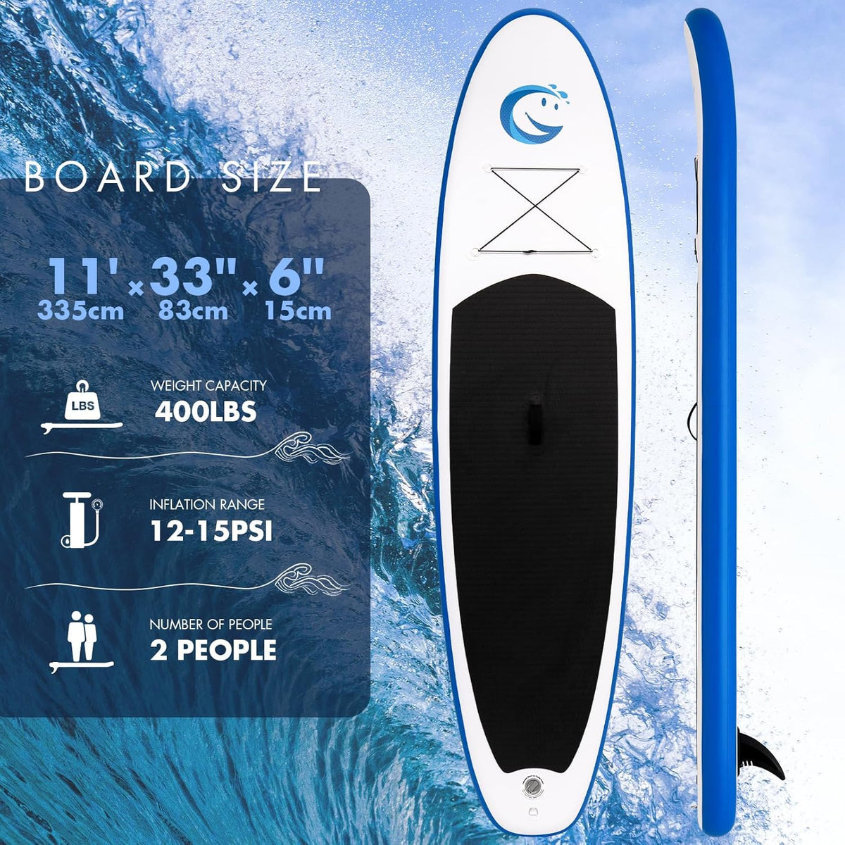 FunWater Stand Up Paddle Board Ultralight Inflatable Paddle Board with SUP Accessories
