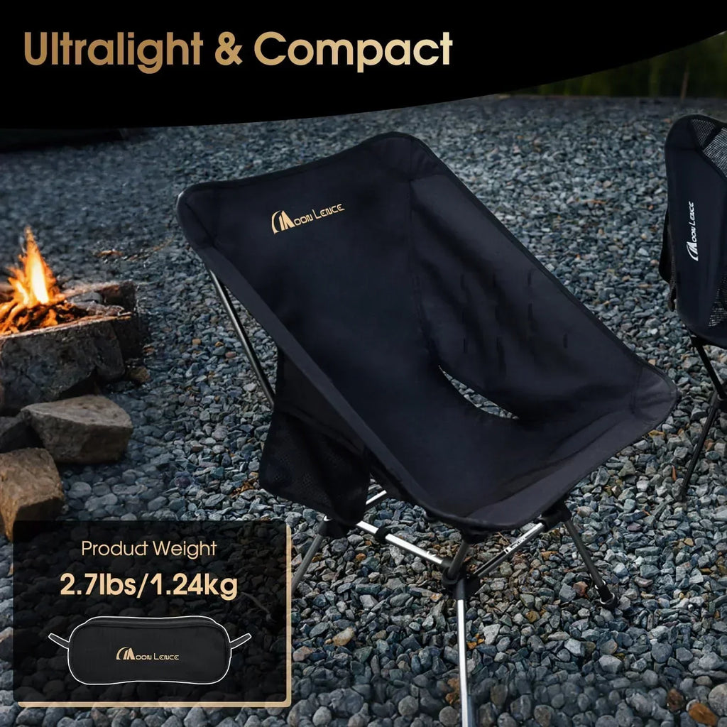 Portable Camping Chair Plus Folding Chair for Backpacking and Hiking