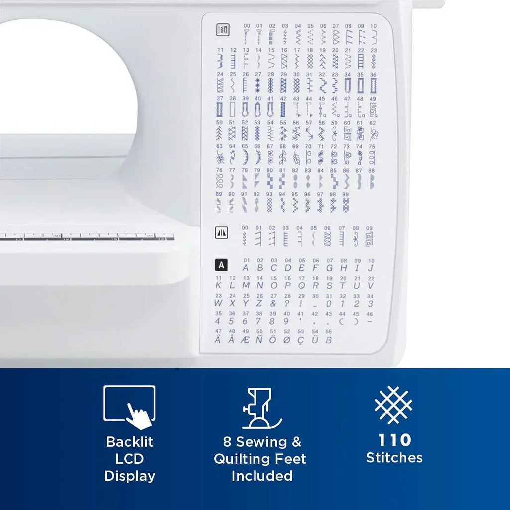 Brother Sewing and Quilting Machine Computerized 165 Built-in Stitches LCD Display Wide Table