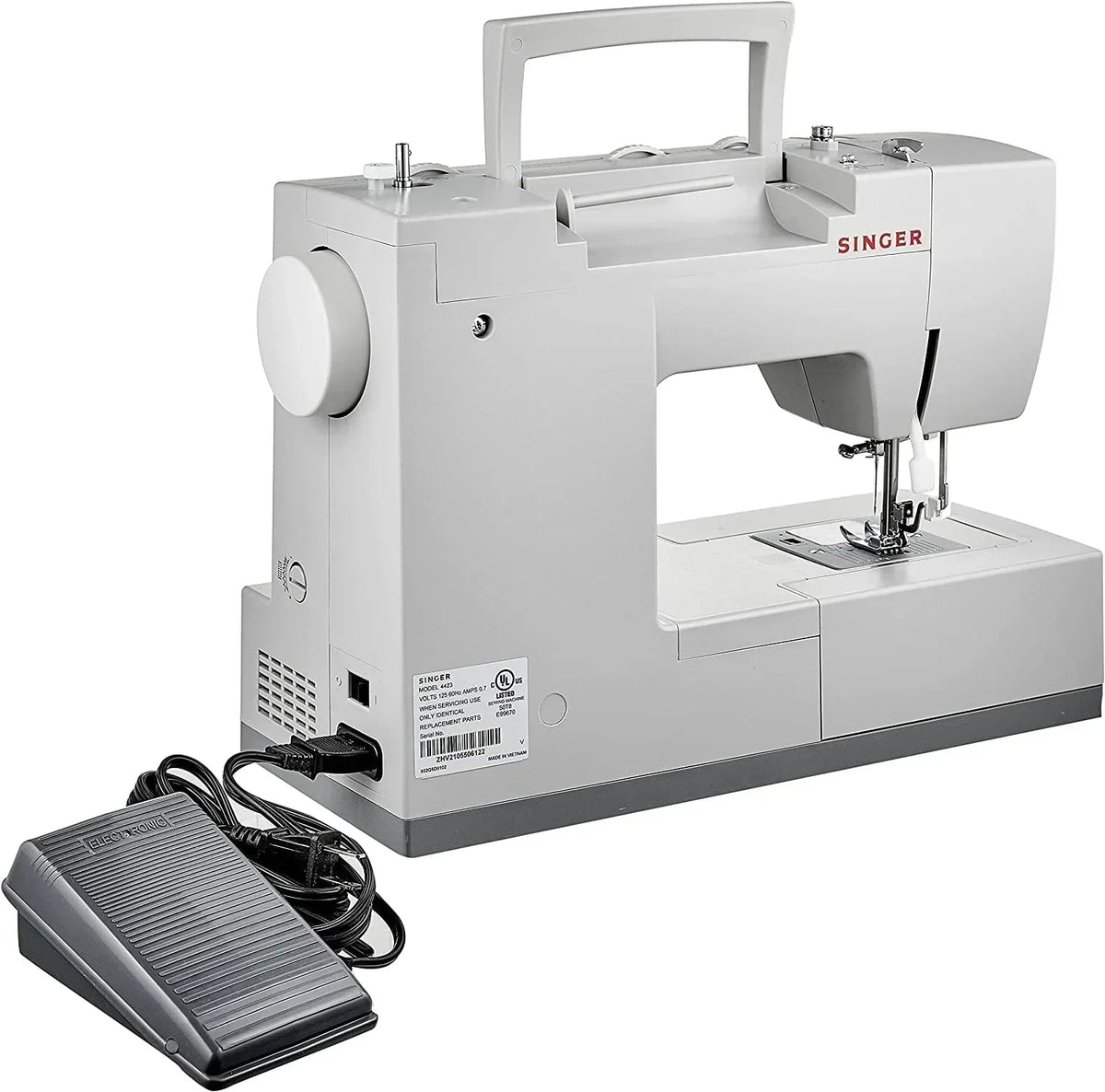 Heavy-Duty 4423 High-Speed Sewing Machine Includes Accessory Kit 97 Stitches One-Step Buttonhole
