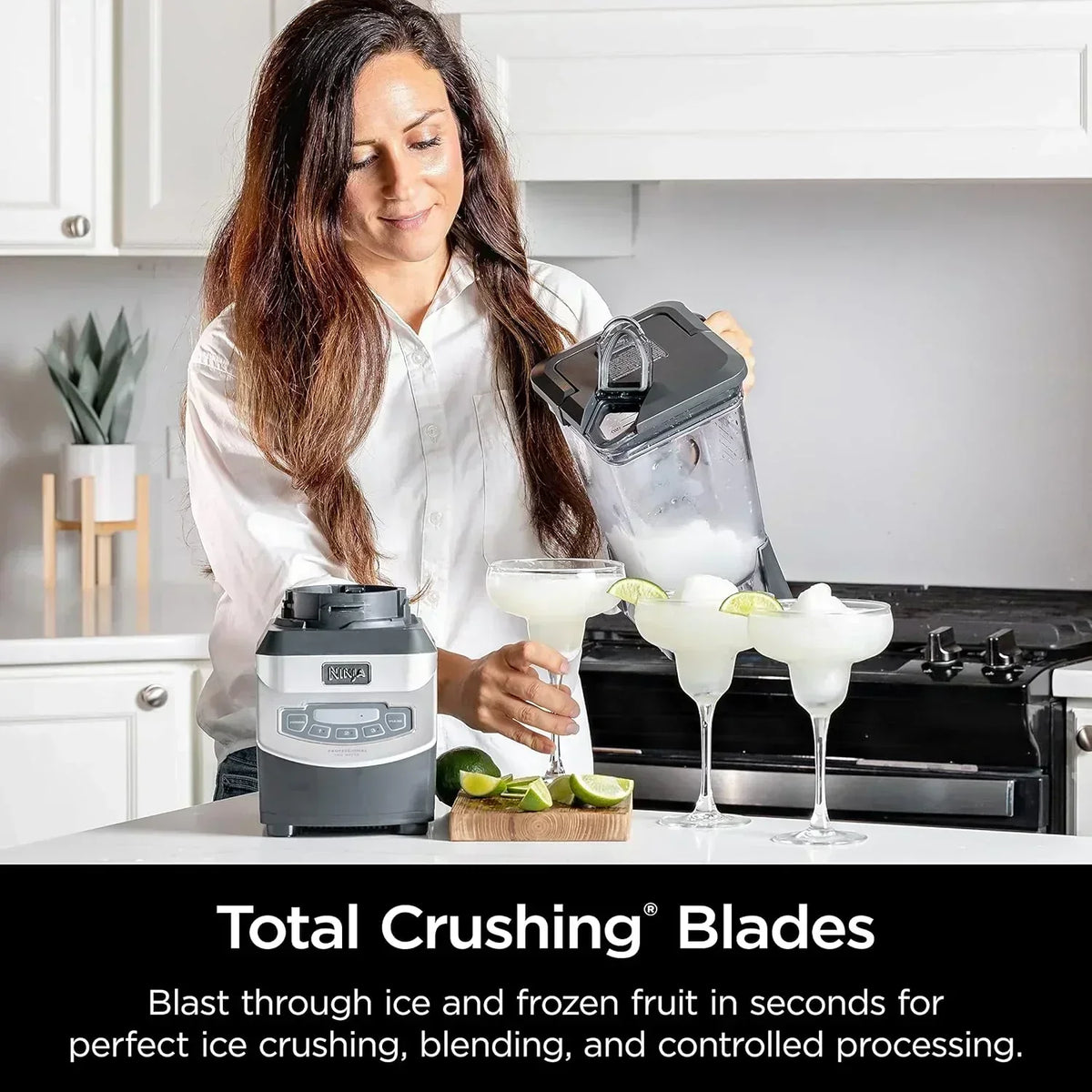 Ninja BL660 Professional Compact Smoothie and Food Processor Blender 1100W 3 Functions