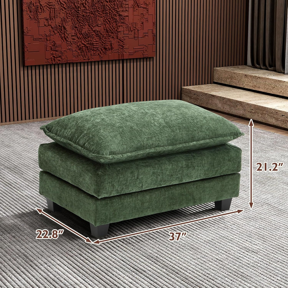 ihanherry 146-inch U-shaped modern sofa modular area cloud sofa