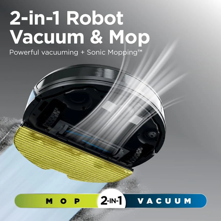 Robot Vacuum & Mop Combo, Powerful Suction, Matrix Plus, 60-Day Debris Capacity, HEPA Bagless Self Empty Base, Sonic Mopping, Home Mapping for Pet Hair - Carpets & Hardfloor, AV2610WA