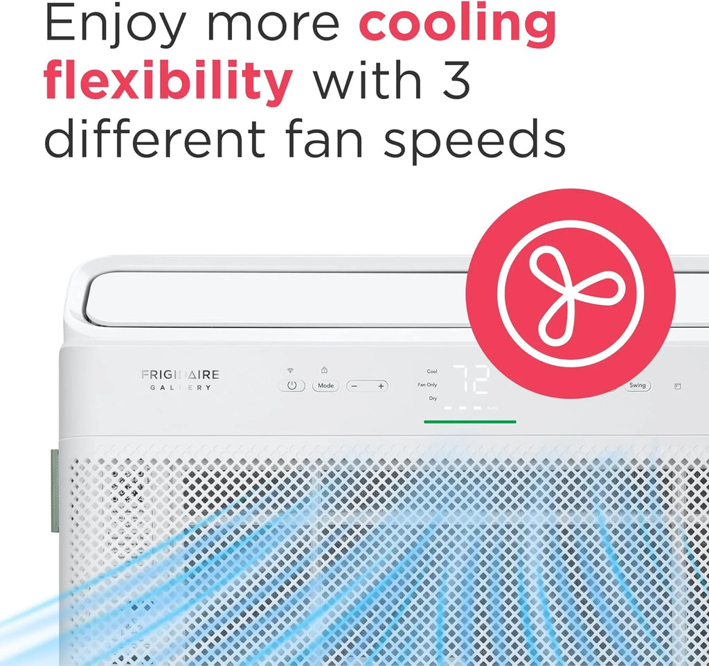 Frigidaire GHWQ103WC1 Inverter Quiet Temp Room Air Conditioner, 10,000 BTU with Wi-Fi Connected, Works with Alexa, Energy Star Certified, Easy-to-Clean Washable Filter, in White