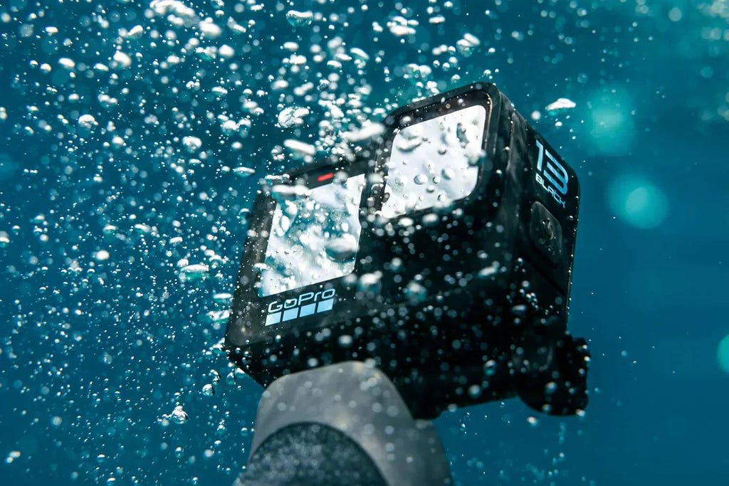Black Waterproof Action Camera with 5.3K60 Video 27MP Photo Compatability HB-Series Lenses