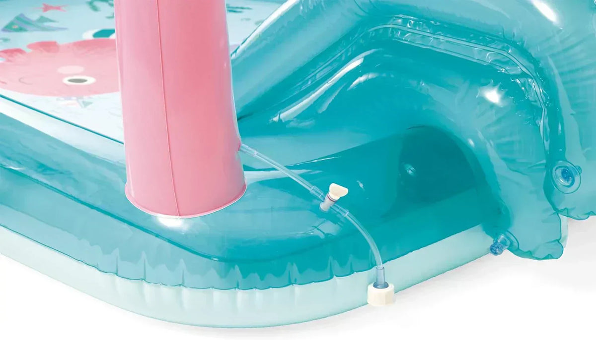 Intex 96 x 78 x 28 Inflatable Jungle Adventure Play Center Spray Kiddie Pool Water Slide