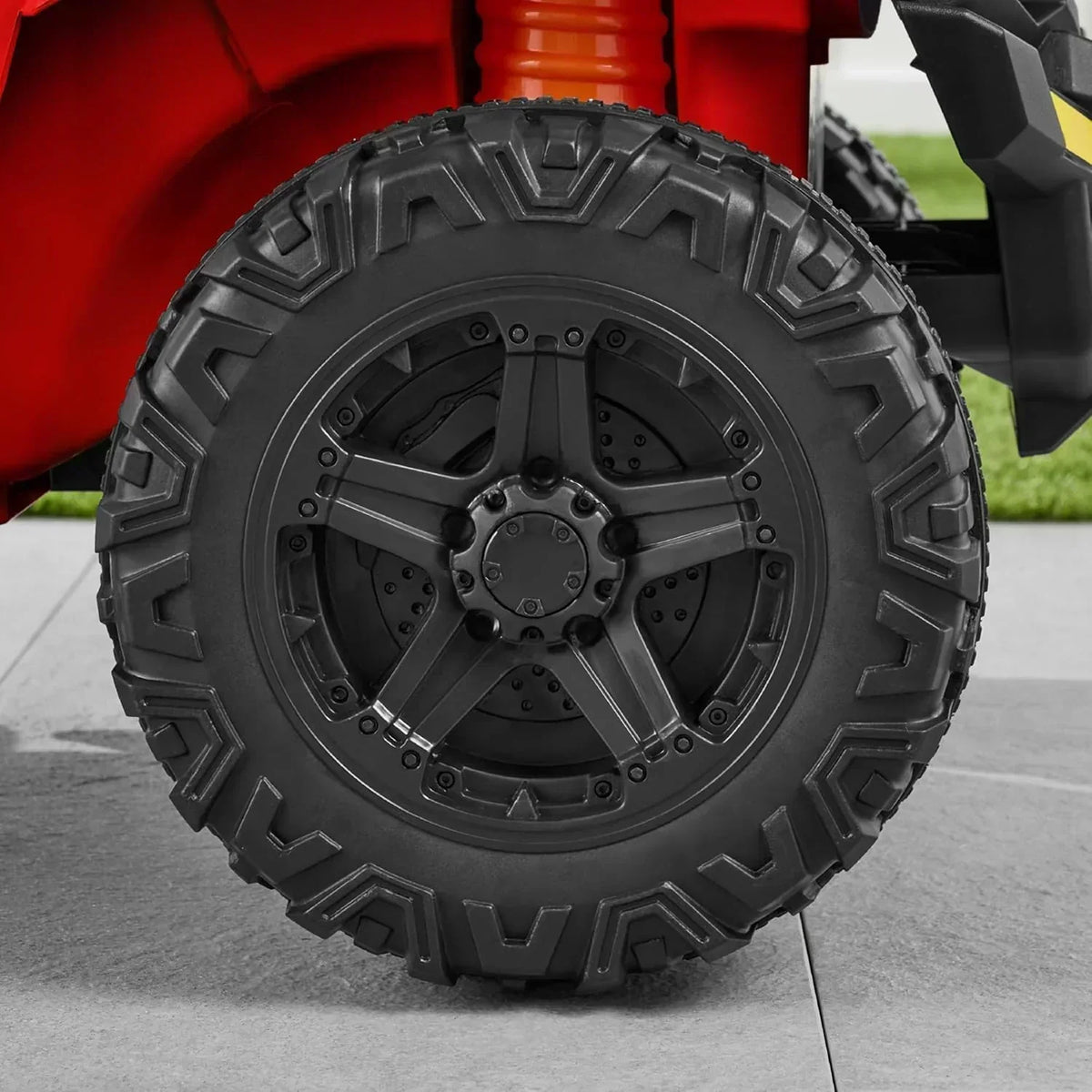 Children's black UTV electric children's car