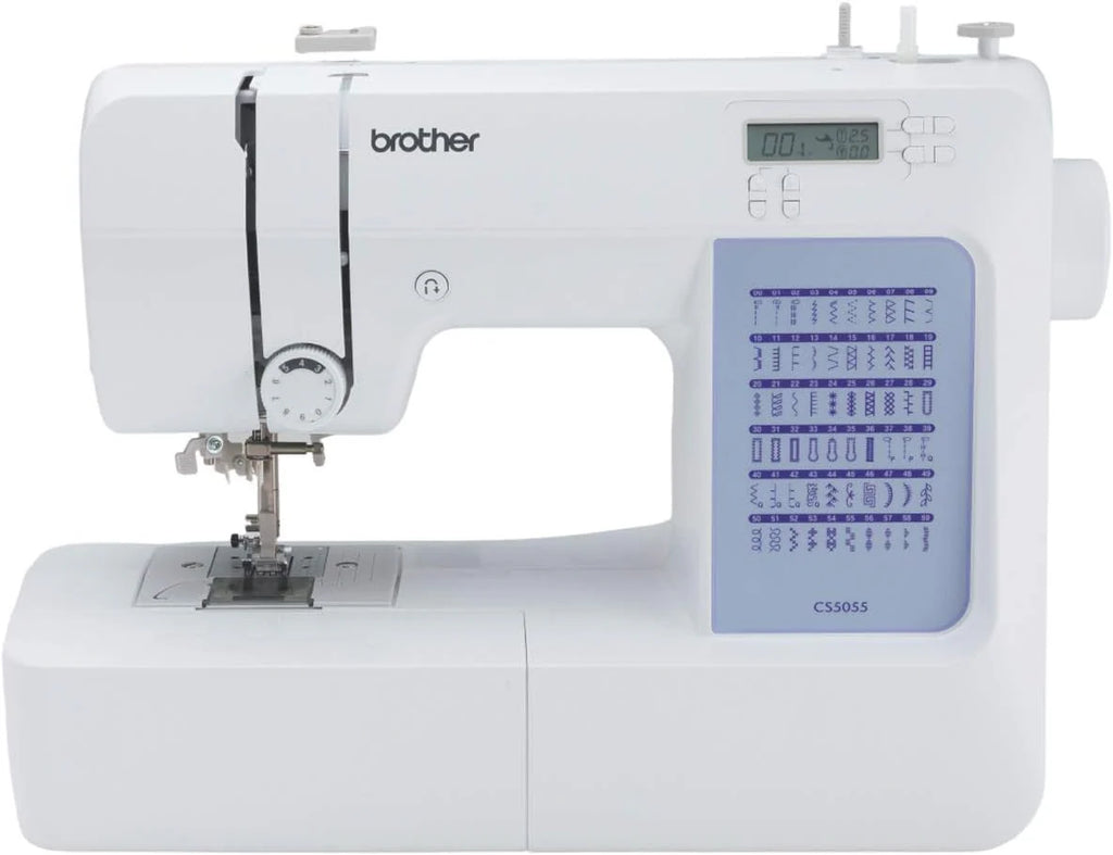 Brother CS5055 computerized sewing machine, 60 built-in stitches, LCD display