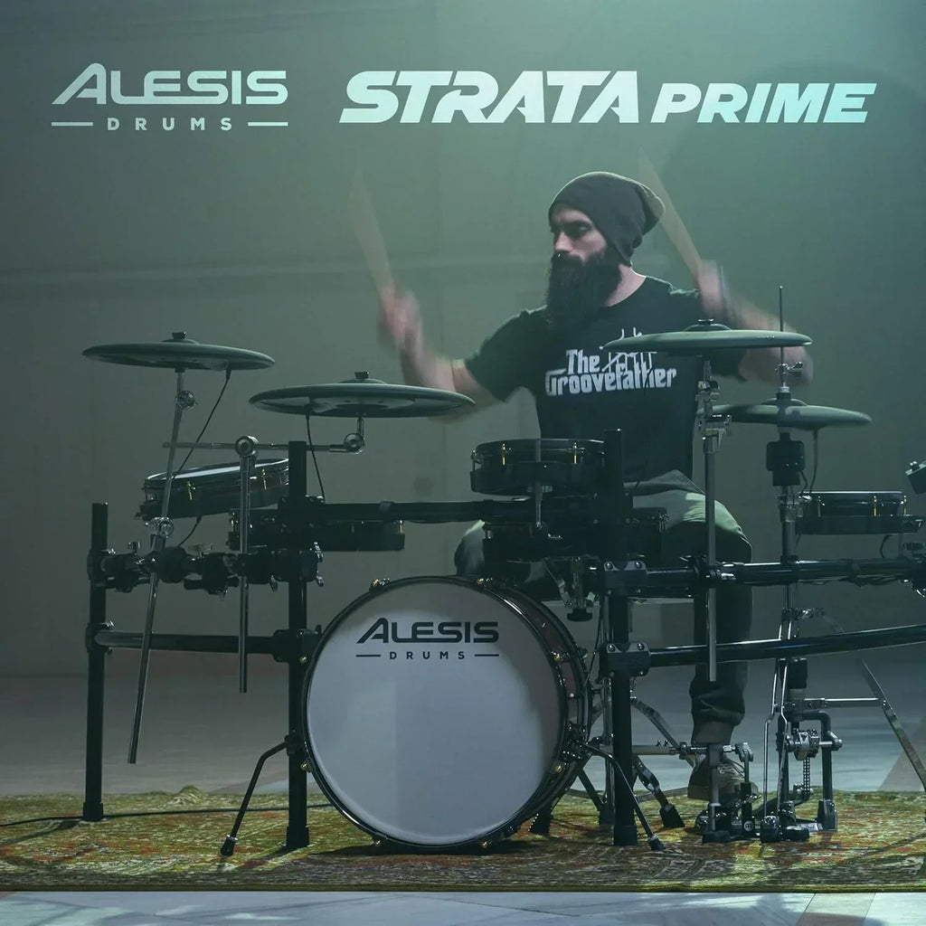 Alison Strata Prime Electronic Drum Set with Touch Screen Dual Area Grid Head