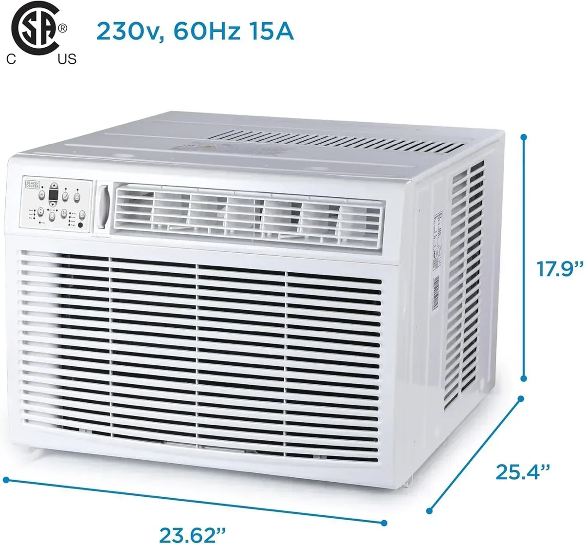 BLACK+DECKER Window Air Conditioner 5000 BTU Cools Up to 150 Square Feet AC Mechanical Controls
