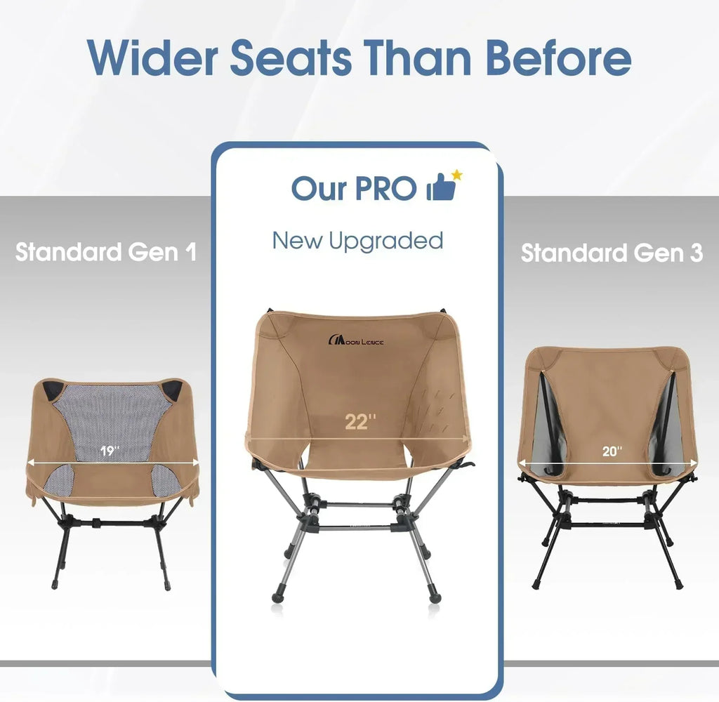 Portable Camping Chair Plus Folding Chair for Backpacking and Hiking
