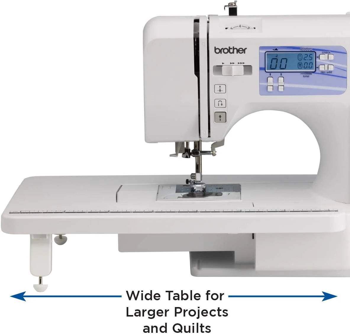 Brother HC1850 sewing and quilting machine, 185 built-in stitches, LCD display