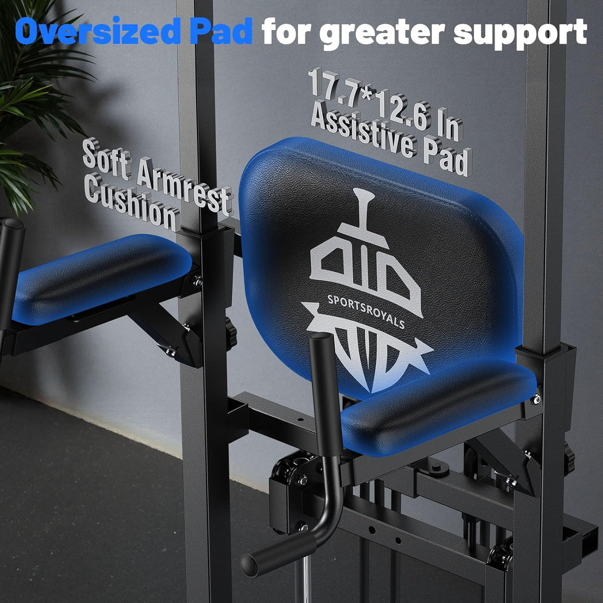 Sportsroyals Power Tower Pull Up Bar Station 450 lbs stable suspended immersion tilt station