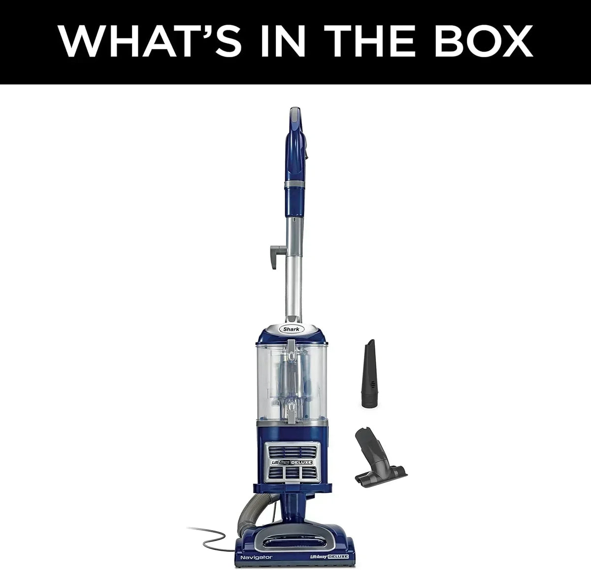 Upright Vacuum Navigator Lift-Away Deluxe Capacity HEPA Filter Swivel Steering Upholstery Tool