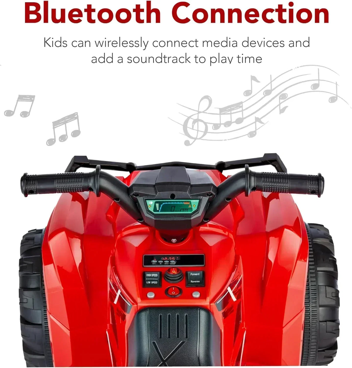 Best Choice Products 12V Kids Ride-On Electric ATV 4-Wheeler Quad Car Toy Bluetooth Audio