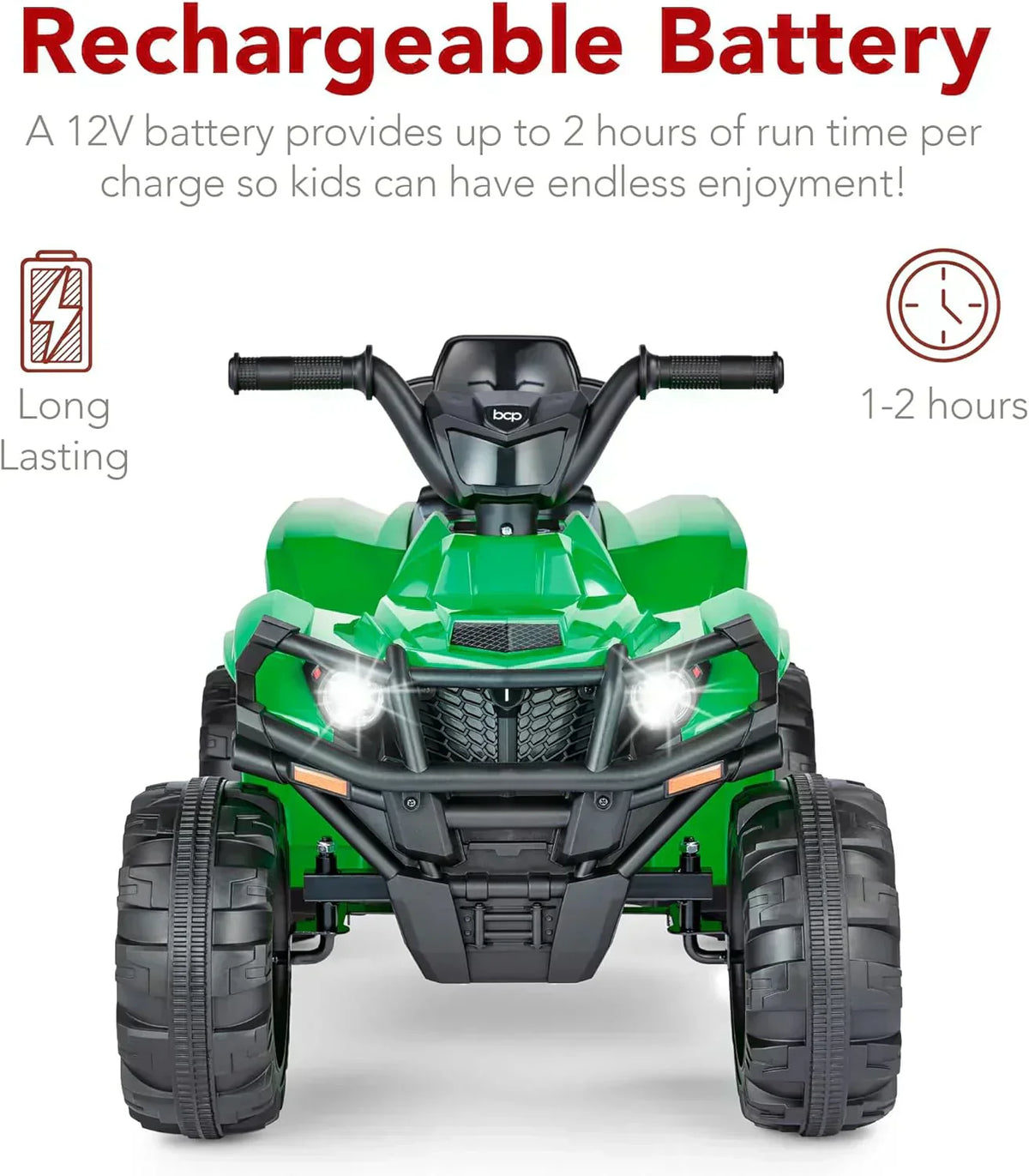 Best Choice Products 12V Kids Ride-On Electric ATV 4-Wheeler Quad Car Toy Bluetooth Audio
