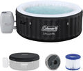 Coleman Miami 2 to 4 Person Inflatable Hot Tub, Round Energy-Efficient Portable Outdoor