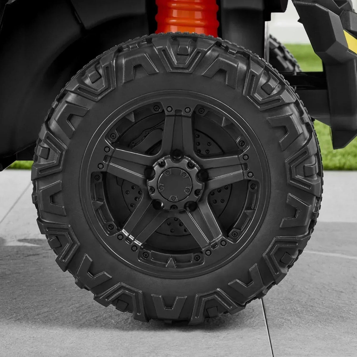 Children's black UTV electric children's car