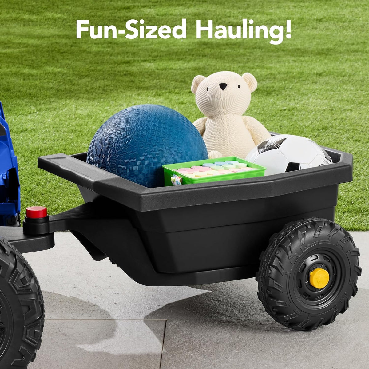 Children's black UTV electric children's car