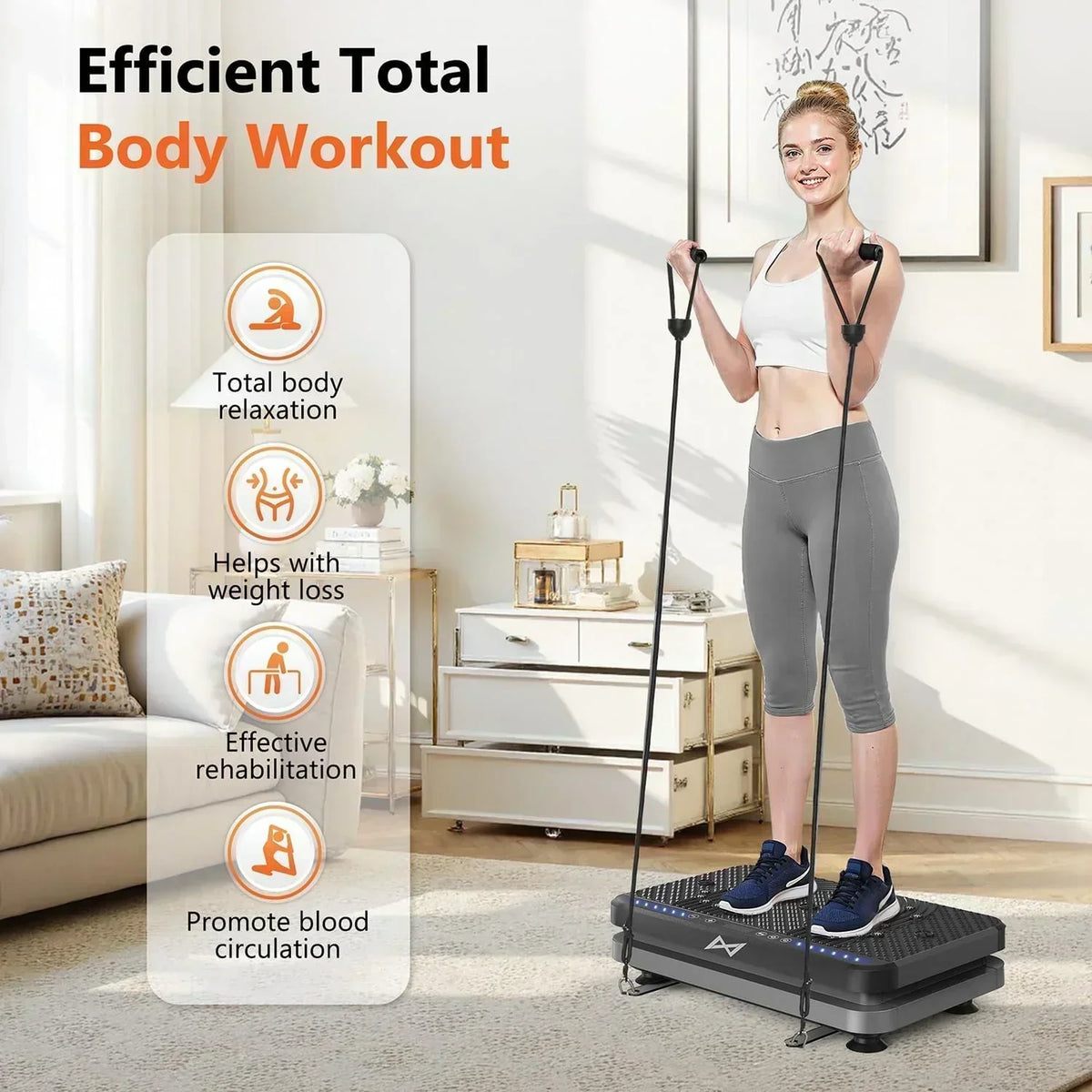 AXV Vibration Plate Fitness Platform Trainer Suitable for men and women to lose weight