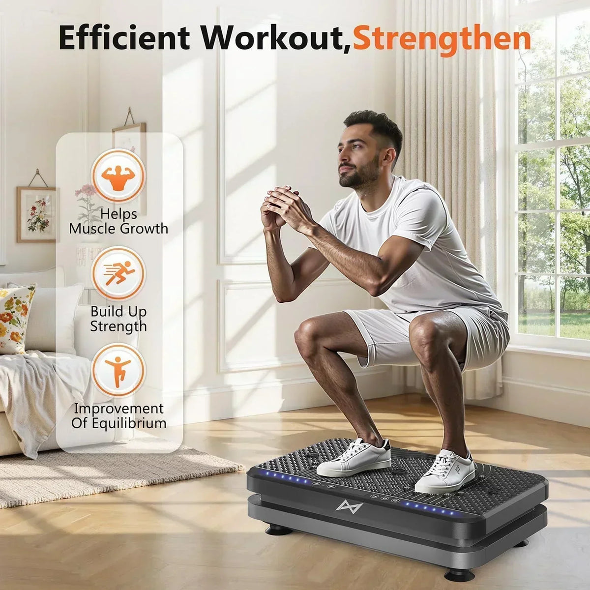 AXV Vibration Plate Fitness Platform Trainer Suitable for men and women to lose weight