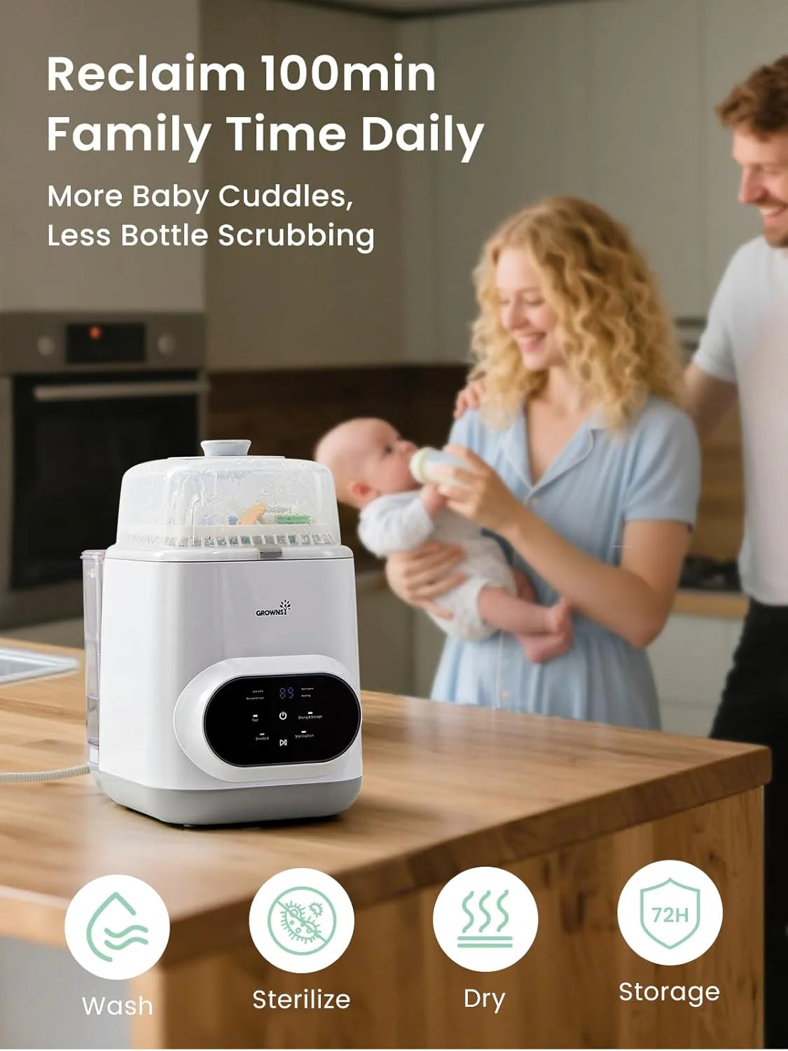 Bottle Washer Pro | All-in-One Bottle Washer and Sterilizer and Dryer | Baby Bottle Washer for Bottles, Pump Parts & Baby Essentials