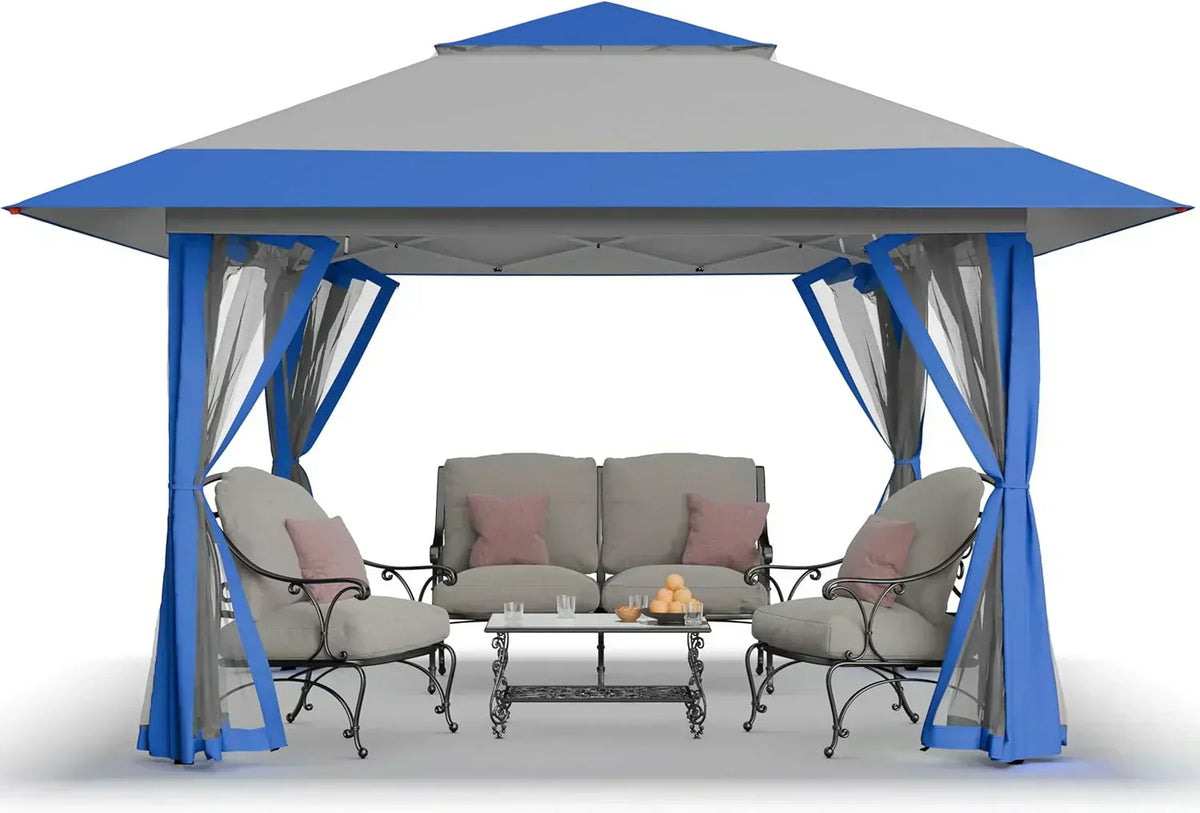 CROWN SHADES 13x13 Pop Up Gazebo Canopy Tent Gazebos on Clearance Outdoor Gazebo