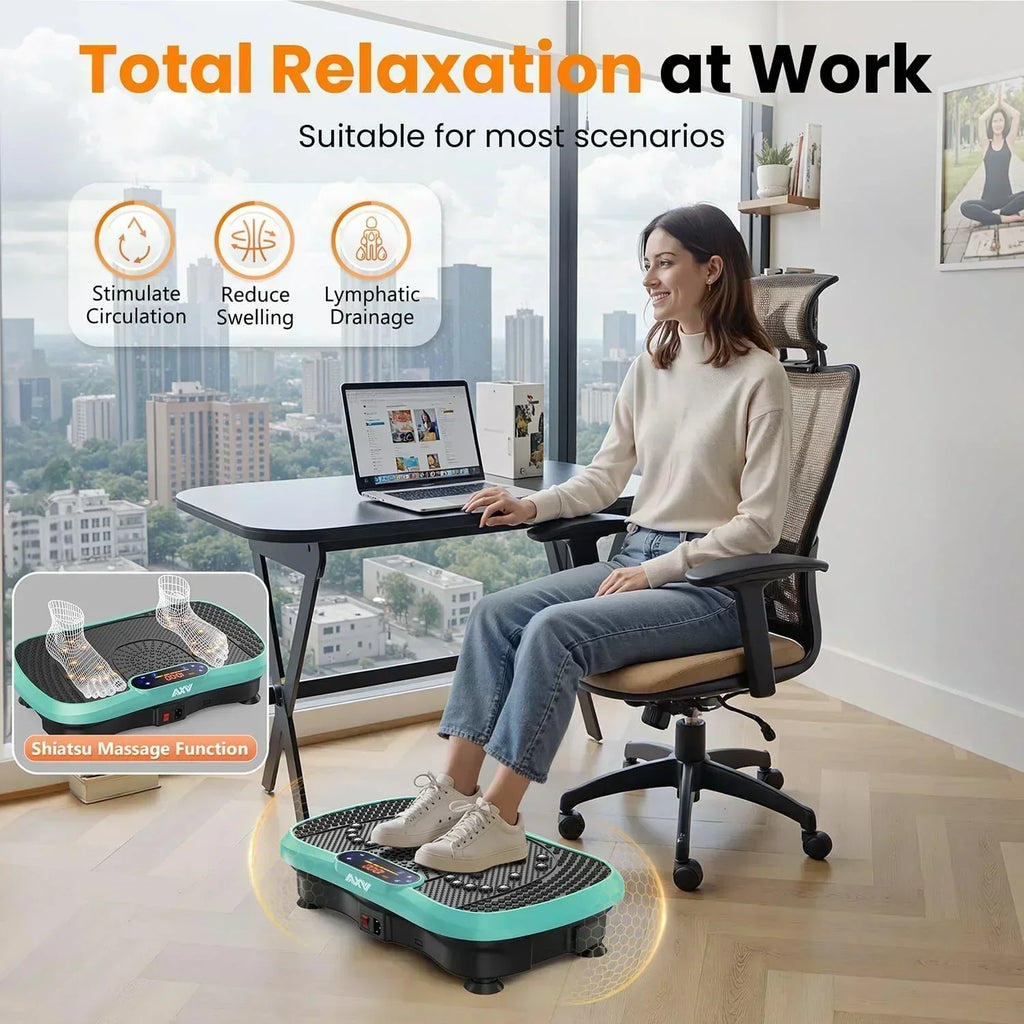 AXV Vibration Plate Fitness Platform Trainer Suitable for men and women to lose weight