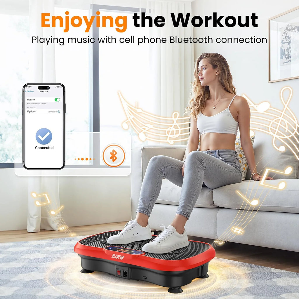 AXV Vibration Plate Fitness Platform Trainer Suitable for men and women to lose weight and burn fat at the gym