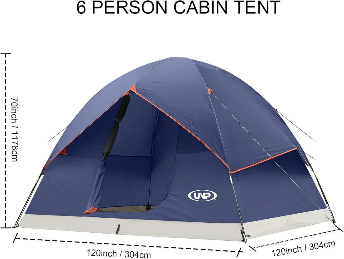Camping Tent 2/3/4/6 Person Dome Tent Portable Camping Tent Outdoor and Backpacking Beach