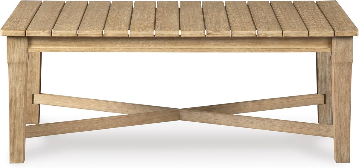 Coastal view outdoor terrace eucalyptus sofa