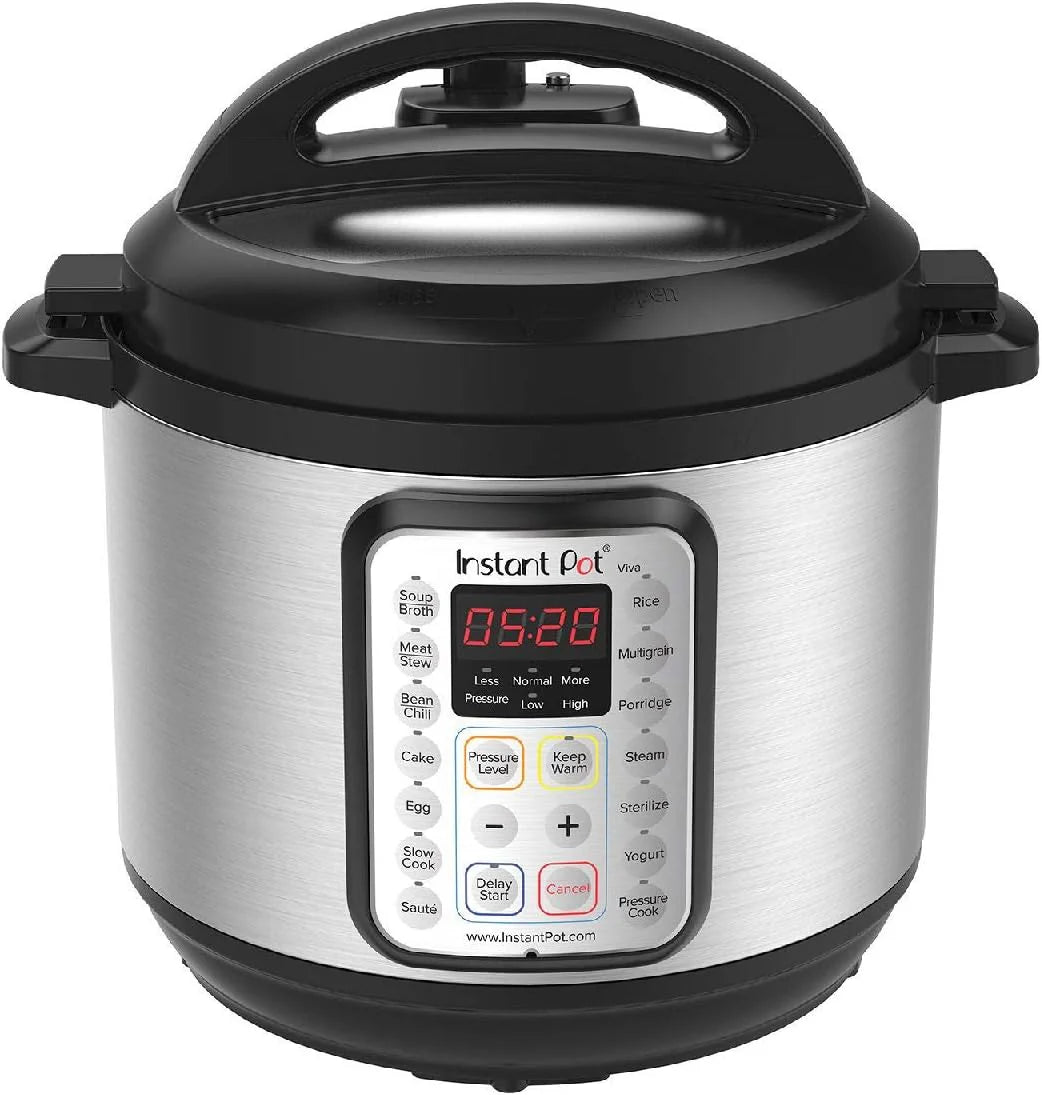 9-in-1 Multicooker, Pressure Cooker, Slow Cook, Rice Maker, Steamer, Sauté, Yogurt, Warmer & Sterilizer, Includes App With Over 800 Recipes, Stainless Steel, 6 Quarts
