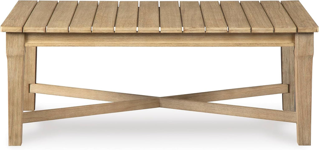 Coastal view outdoor terrace eucalyptus sofa