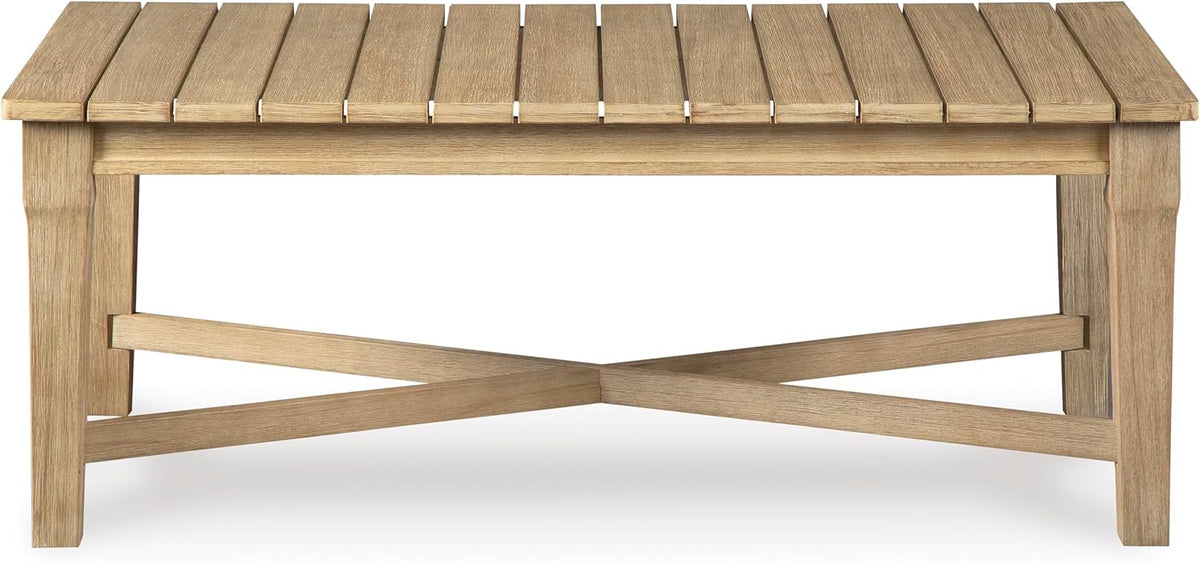 Coastal view outdoor terrace eucalyptus sofa