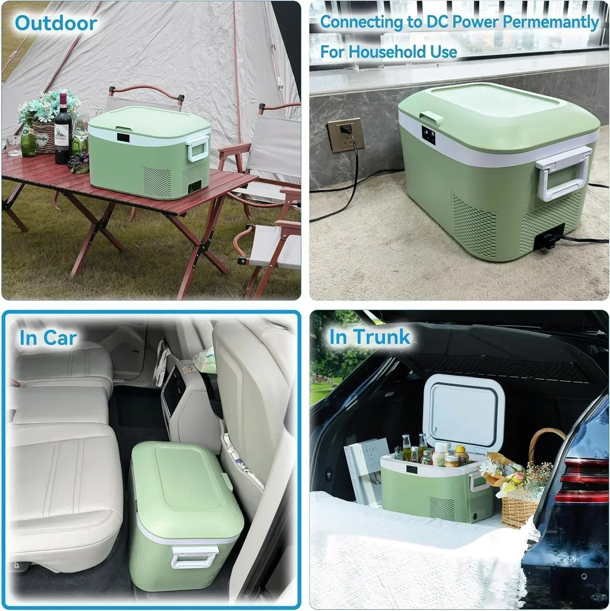 Car Fridge Portable 12 Volt Refrigerator 23 Quart (22 Liter) Freezer Compressor Cooler 12V/24V