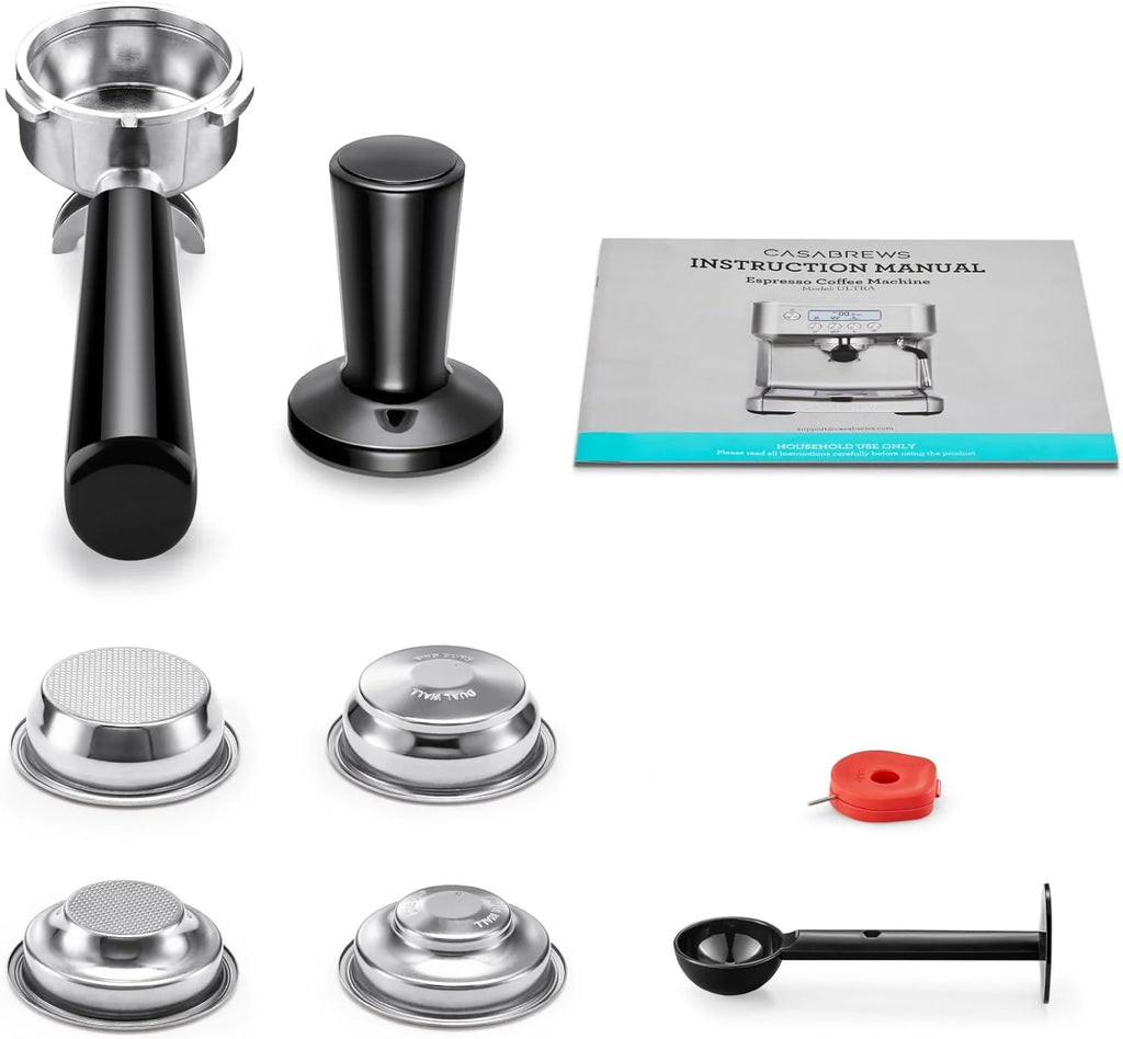 CASABREWS Ultra Espresso Machine with LCD Display, Espresso Maker with Powerful Milk Frother