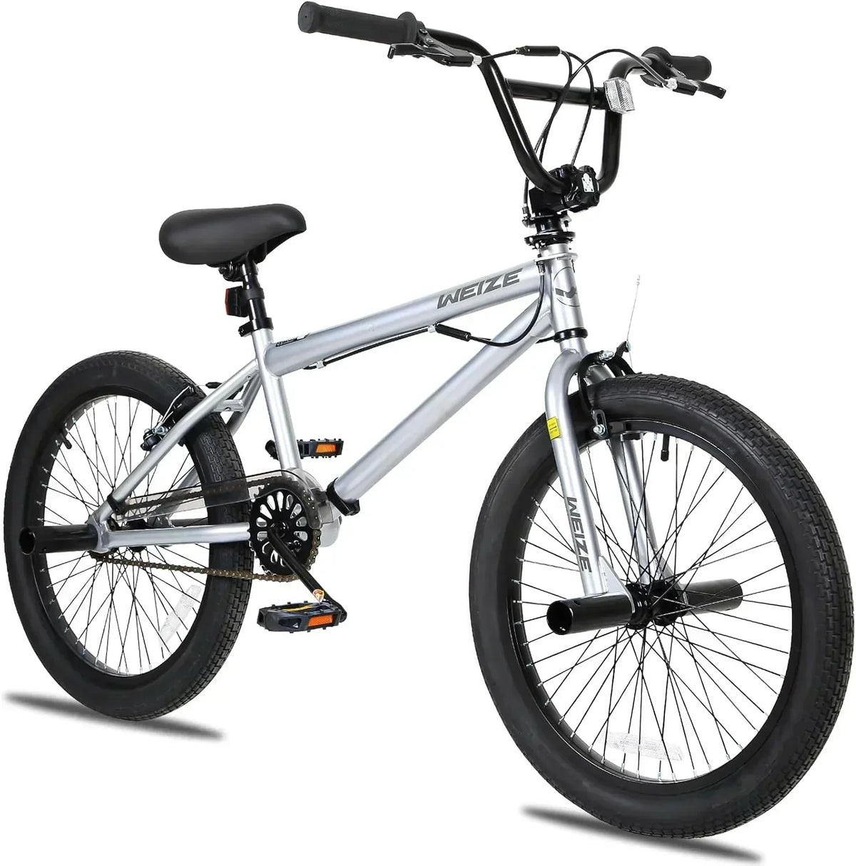 WEIZE Freestyle BMX Bicycle 20 Inch Stunt Bike for Kids and Adults Men and Women High Strength