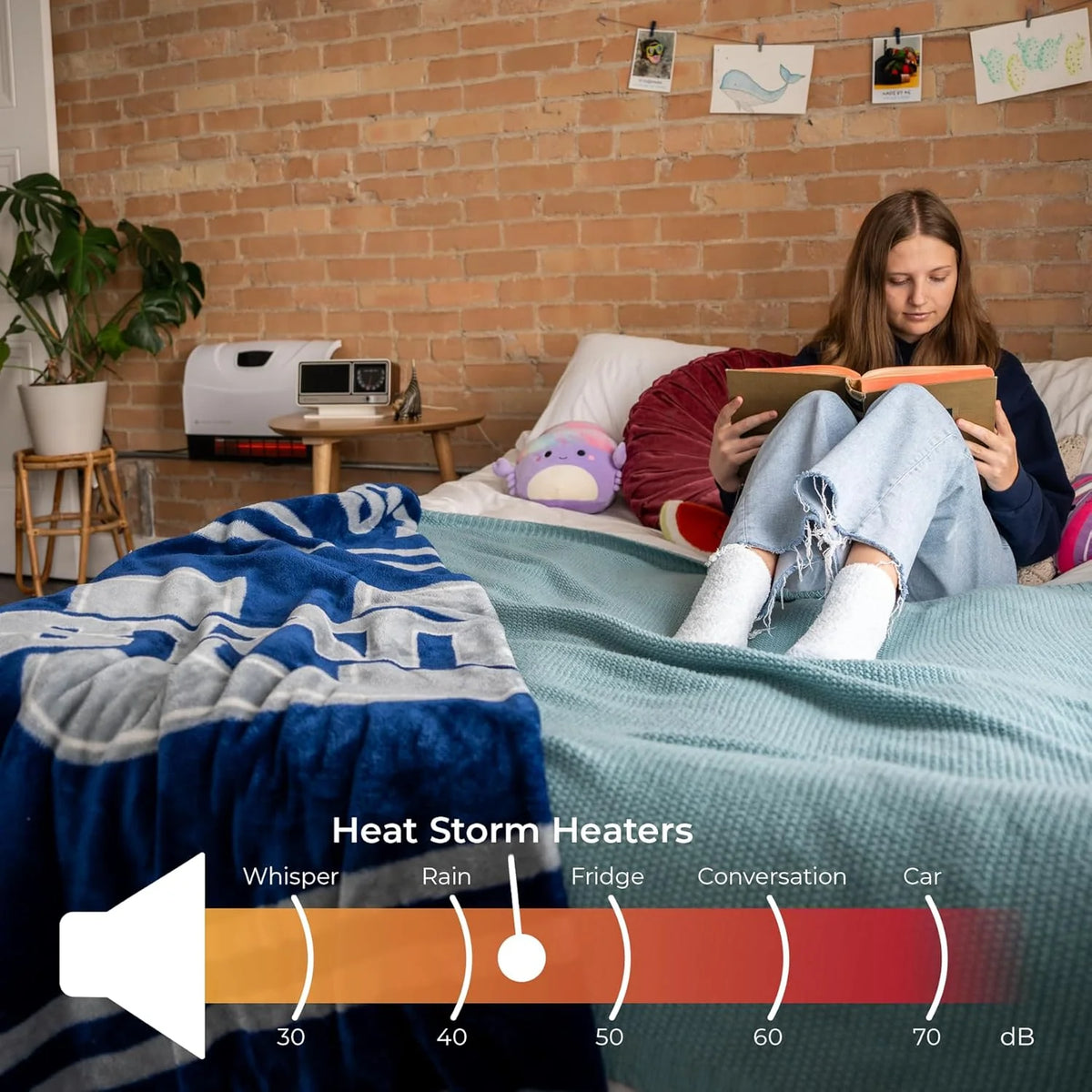 Heat Storm HS-1500-PHX-WIFI Infrared Heater, Wifi Wall Mounted