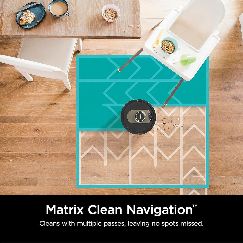 AI Robot Vacuum with XL HEPA Self-Empty Base, Bagless, 60-Day Capacity, LIDAR Navigation, Perfect for Pet Hair, Compatible with Alexa, Wi-Fi Connected, Carpet & Hard Floor, Black