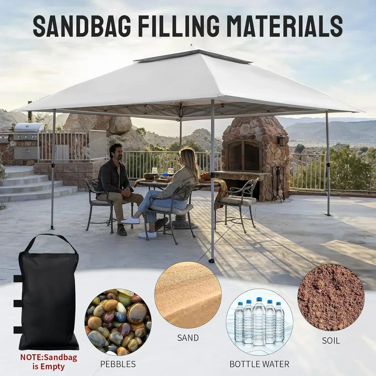 CROWN SHADES 13x13 Pop Up Gazebo Canopy Tent Gazebos on Clearance Outdoor Gazebo
