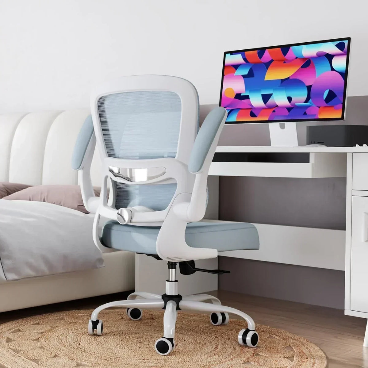 TRALT Office Chair Ergonomic Desk Chair 330 lbs Home Mesh Gaming Chair with Wheels