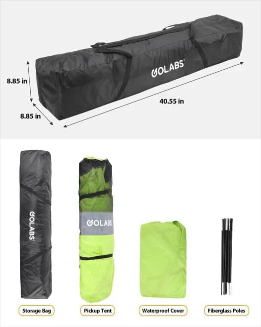 Truck Portable Bed Tent with Extra Rain Cover for Camping and Outdoor Activities