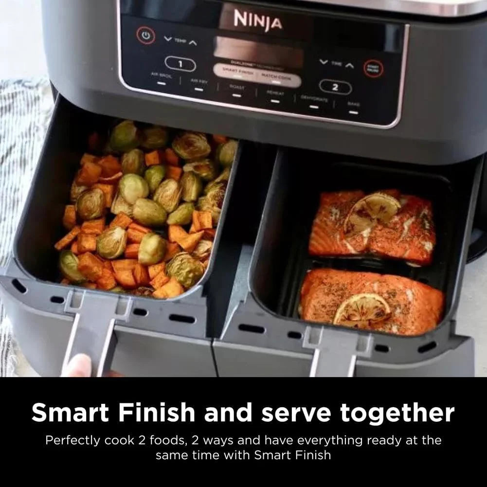 Ninja Foodi 6-in-1 FlexBasket Air Fryer with 7-Quart MegaZone and Basket Divider